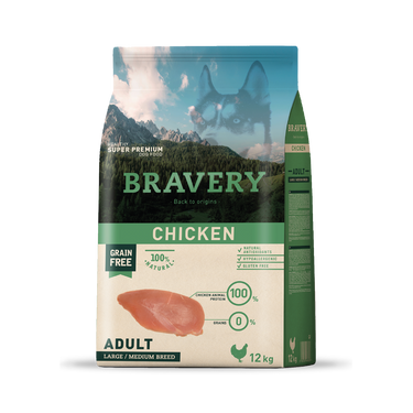 Bravery Adulto Raza Mediana/Grande Pollo